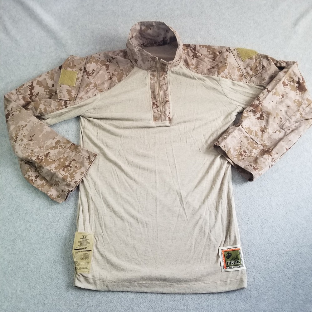 US Navy Combat Shirt Small Regular AOR1 Frog Type III FR Fire Ensemble Desert‎